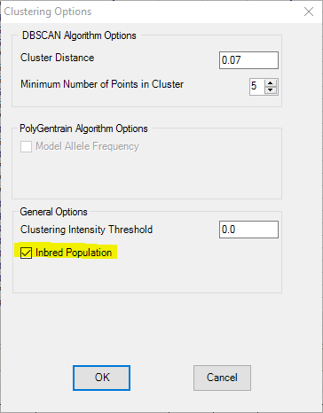 clustering options